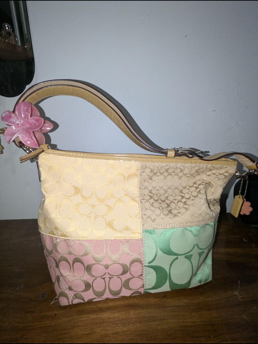 Pastel Patchwork Coach Bag